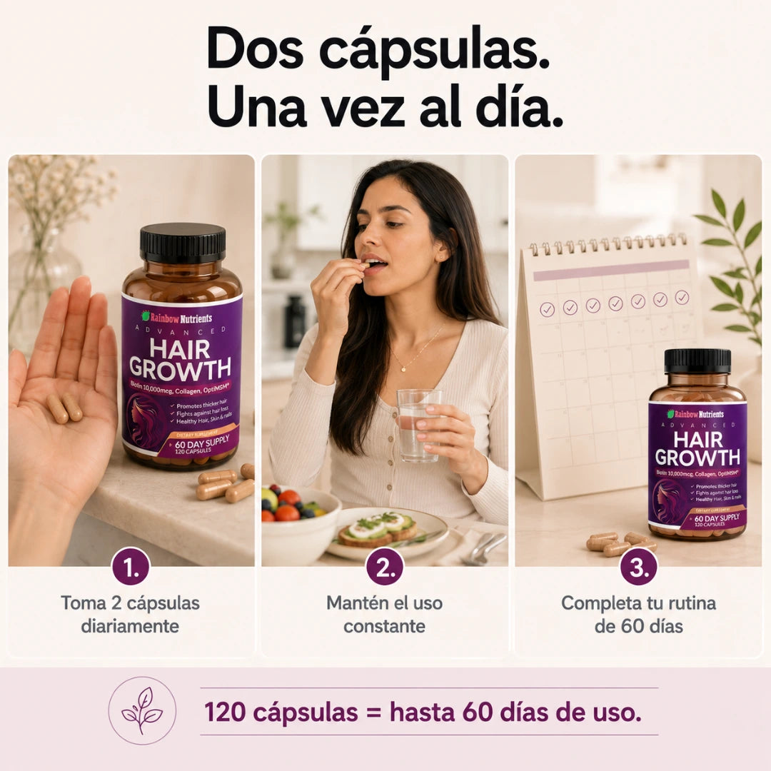 CapilViva™ Fórmula 24 en 1 para Fuerza, Volumen y Crecimiento Capilar