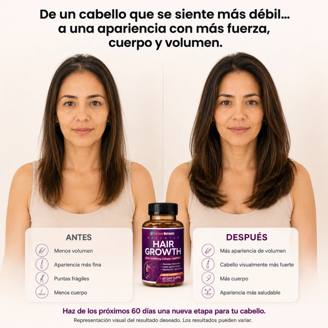 CapilViva™ Fórmula 24 en 1 para Fuerza, Volumen y Crecimiento Capilar