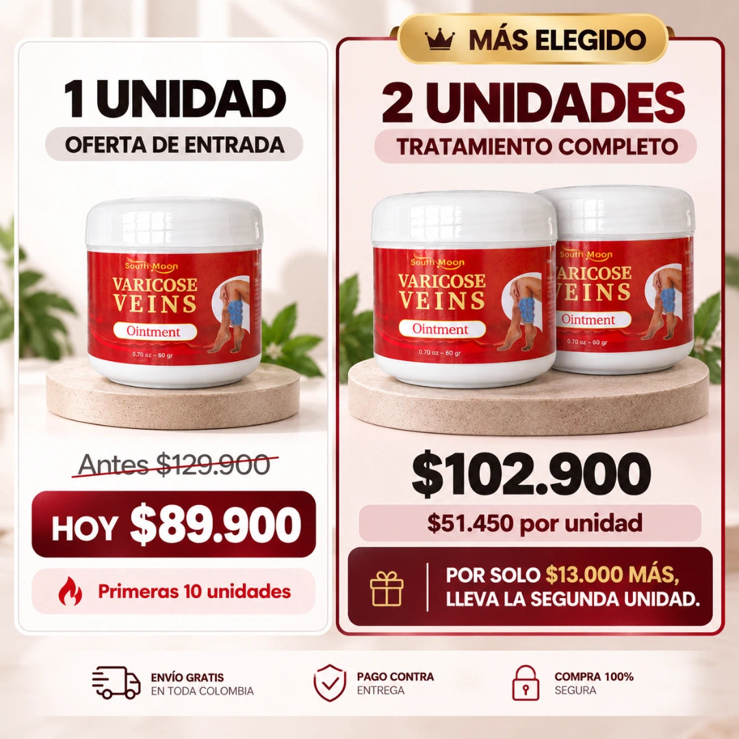 SOUTH MOON™ Crema Especializada para Várices y Arañitas