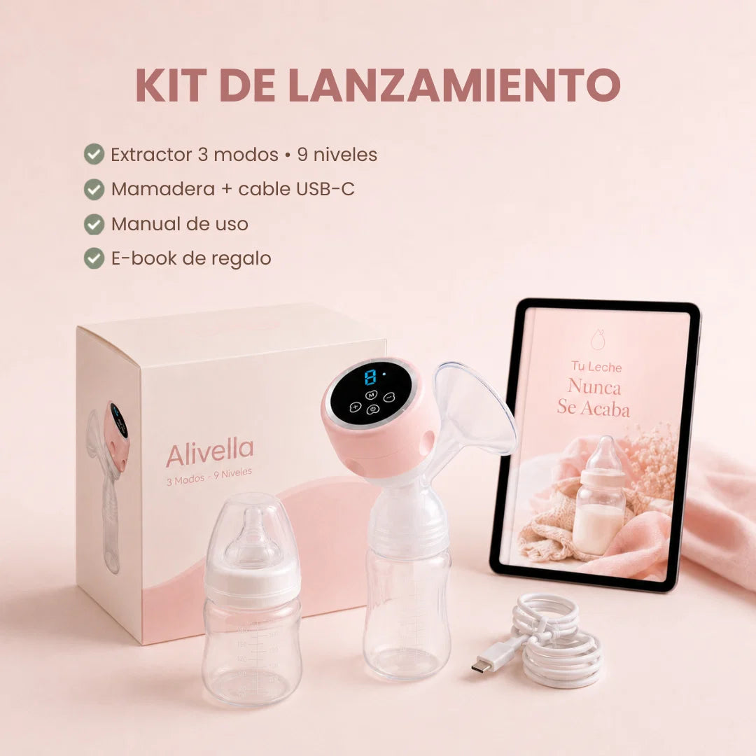 Alivella™ - Kit extractor de leche 3 modos + bono de lanzamiento
