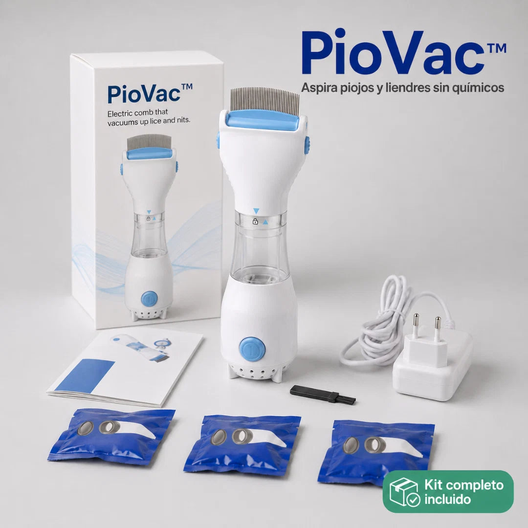 PioVac™ - Cepillo eléctrico que aspira piojos y liendres