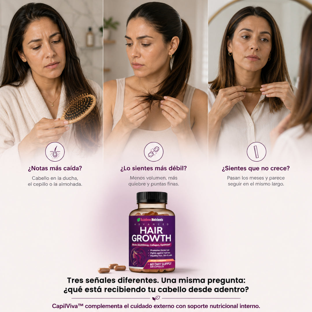 CapilViva™ Fórmula 24 en 1 para Fuerza, Volumen y Crecimiento Capilar