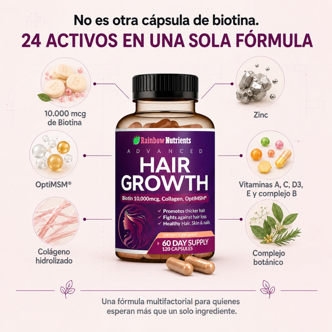 CapilViva™ Fórmula 24 en 1 para Fuerza, Volumen y Crecimiento Capilar