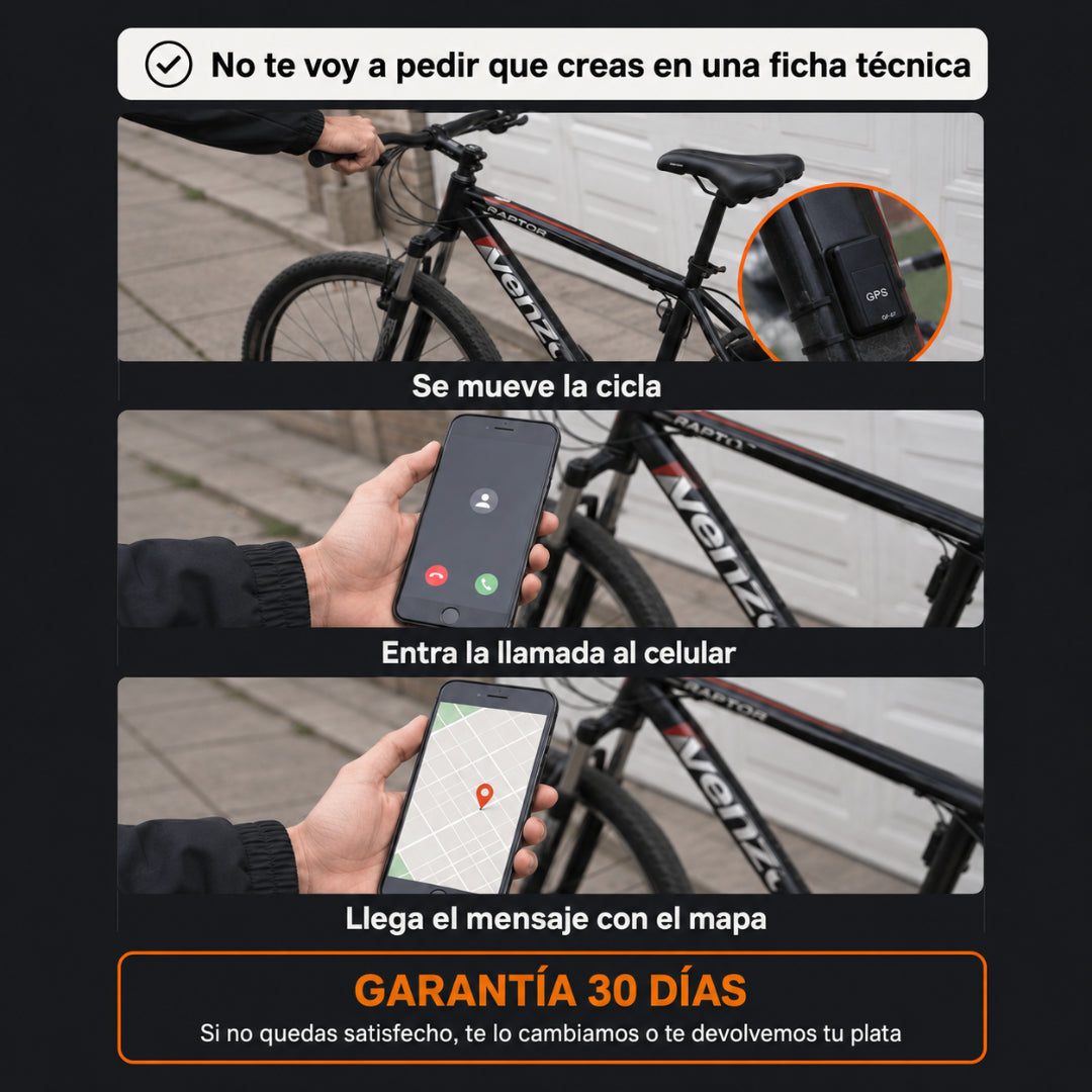 CiclAviso™ - Rastreador GPS para tu cicla con aviso por llamada