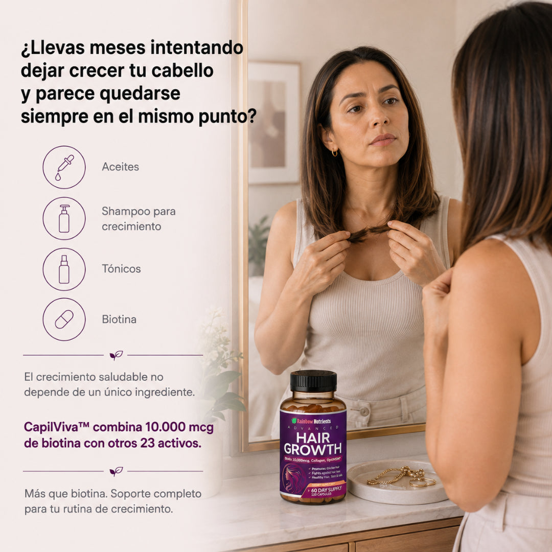 CapilViva™ Fórmula 24 en 1 para Fuerza, Volumen y Crecimiento Capilar