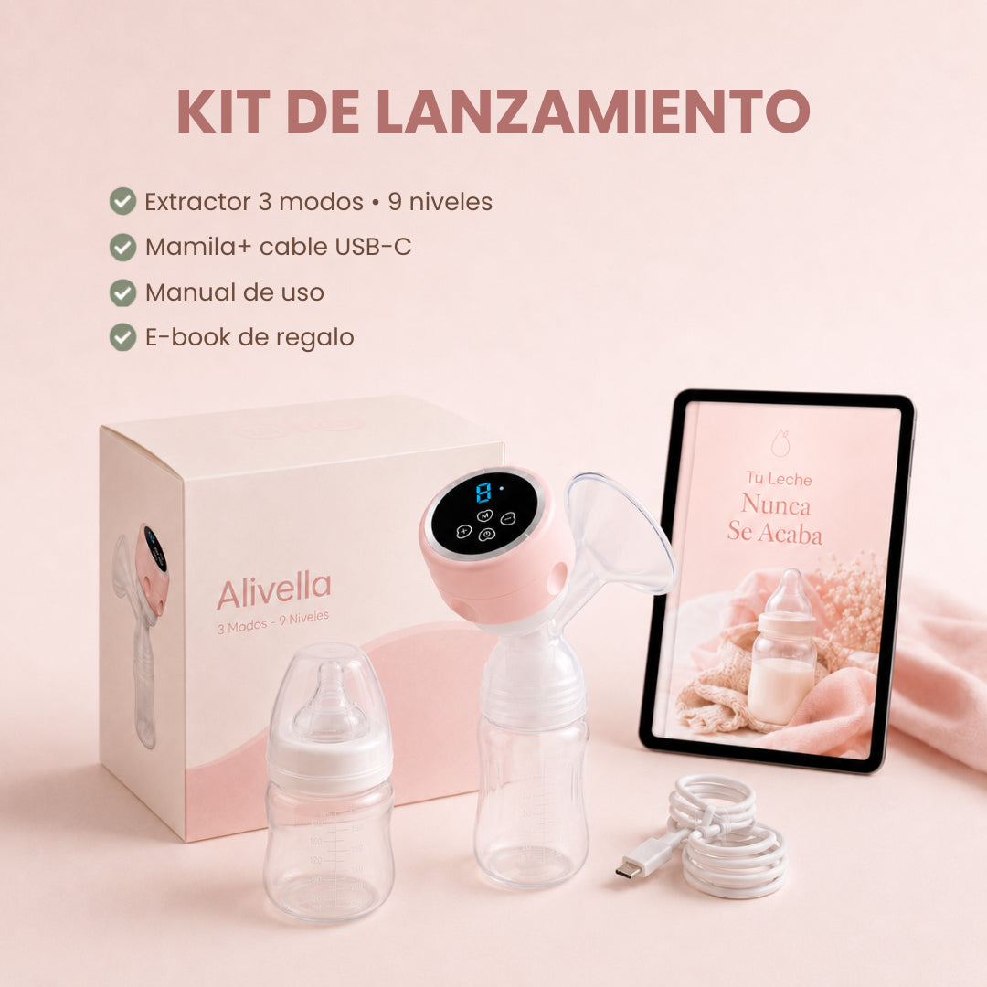 Alivella™ - Kit extractor de leche 3 modos + bono de lanzamiento