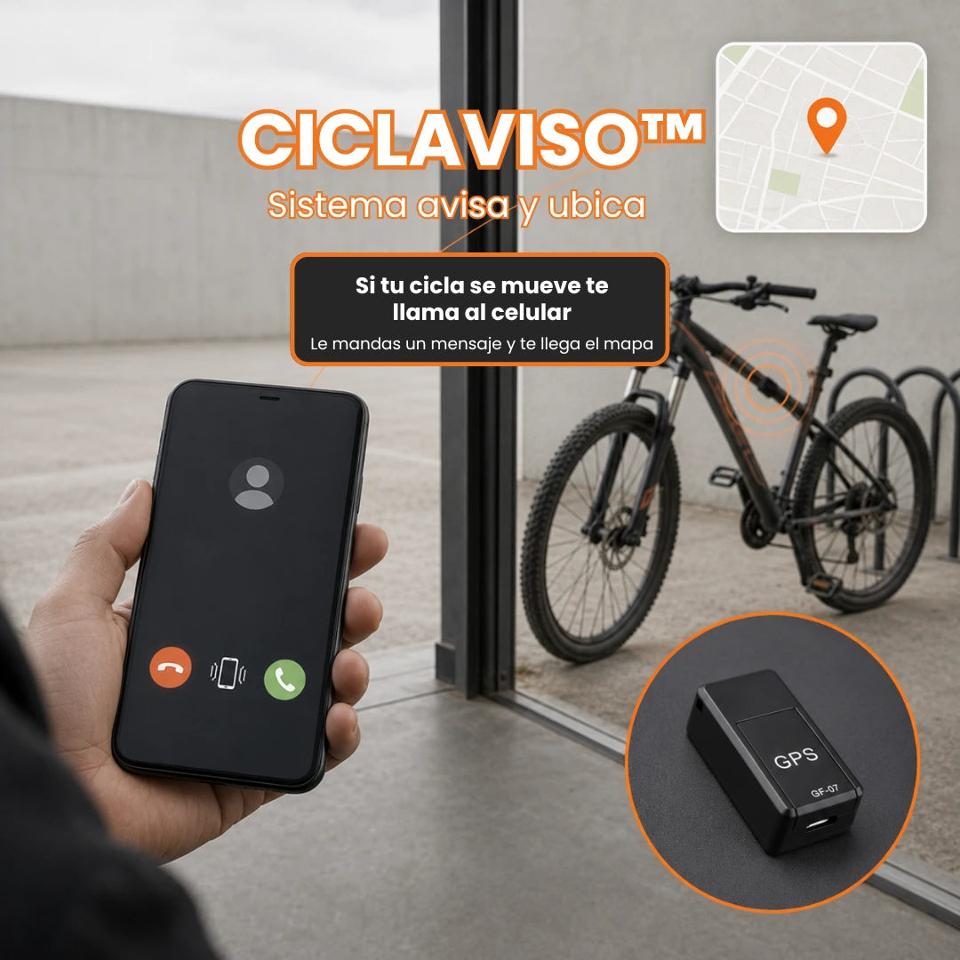 CiclAviso™ - Rastreador GPS para tu cicla con aviso por llamada