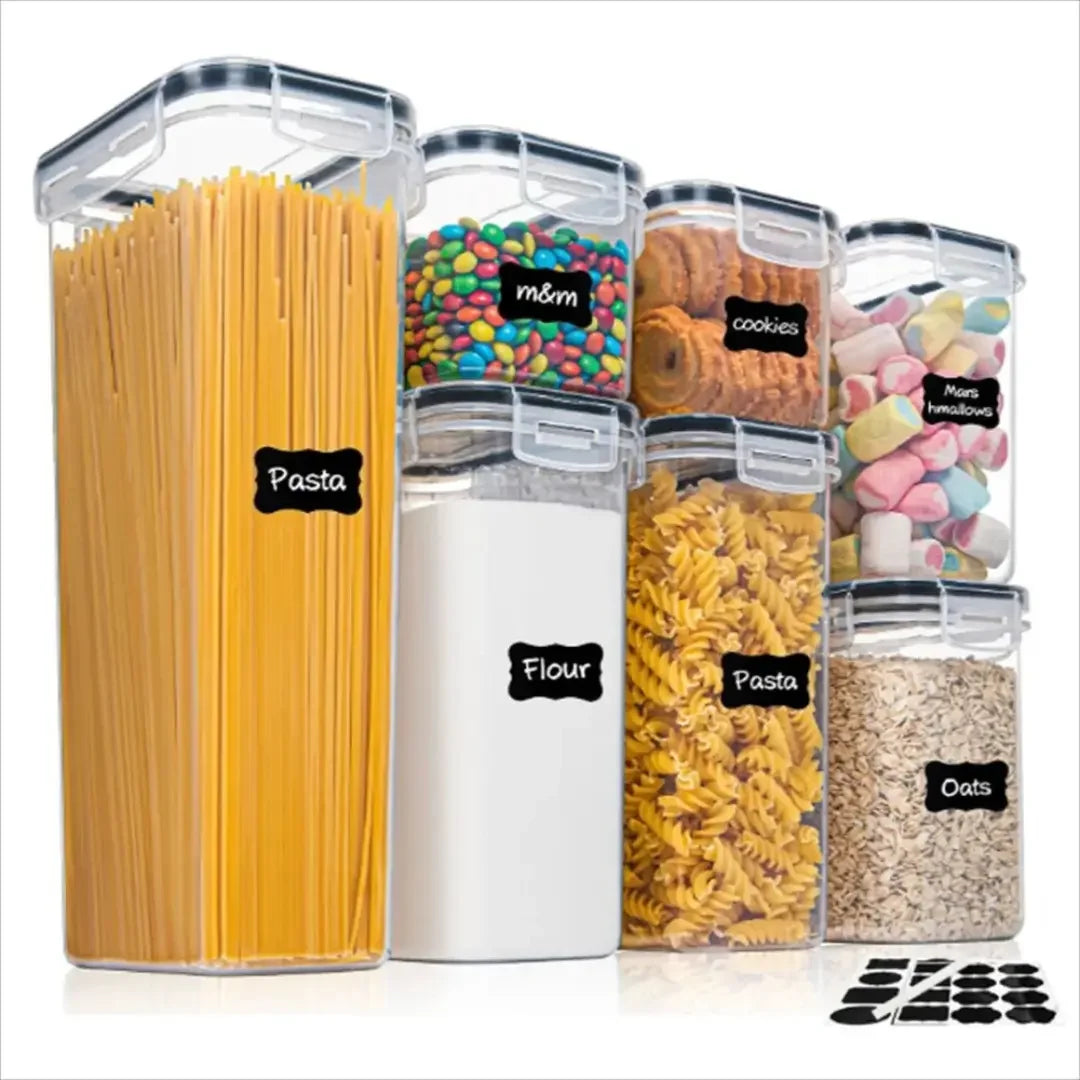 Kit Organizador de Alimentos — 7 Contenedores Herméticos