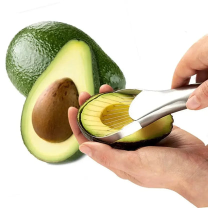 Cuchillo 3 en 1 para Aguacate — Corta, Deshúesa y Rebana