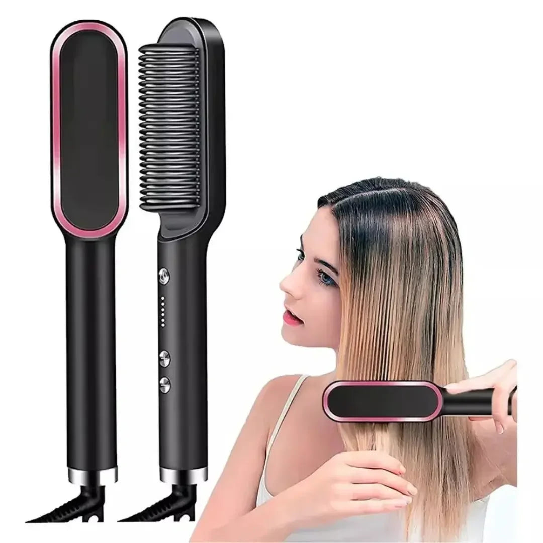 Cepillo Alisador Eléctrico 3 en 1 — Dual Voltage 110/220V