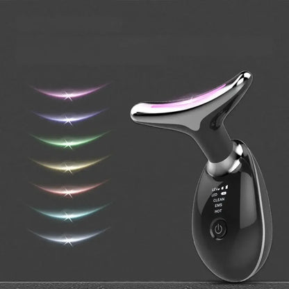 Masajeador Facial LED 7 en 1 — Cuidado Completo de la Piel