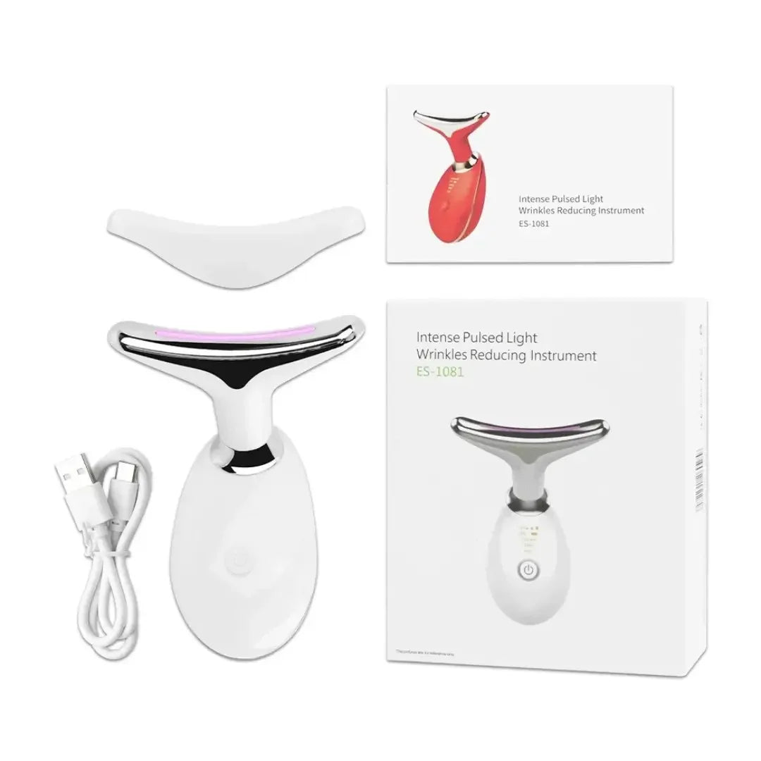Masajeador Facial LED 7 en 1 — Cuidado Completo de la Piel