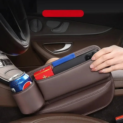 Organizador Multifuncional para Asiento de Auto — Cuero PU