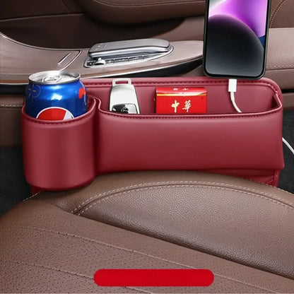 Organizador Multifuncional para Asiento de Auto — Cuero PU