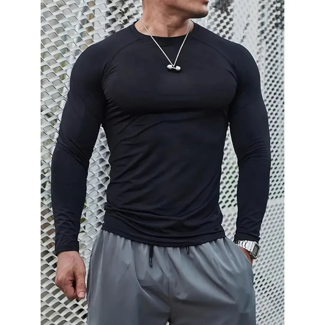 Camiseta de Compresión Masculina — Alto Rendimiento Deportivo